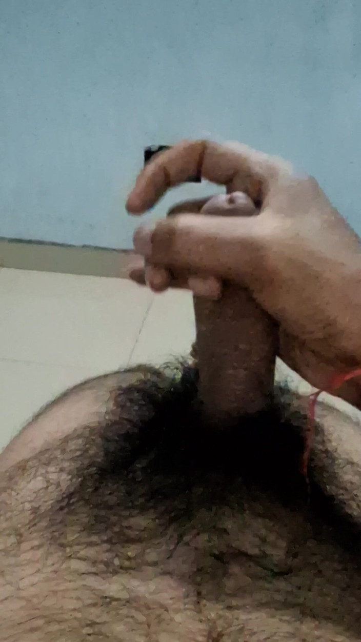 Closeup hero: Stor kuk rörig dubbel spermasprut