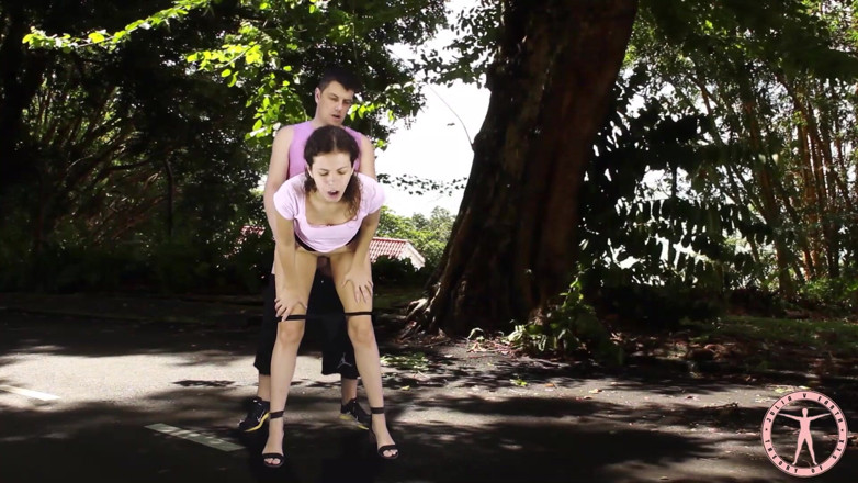 TheoryOfSex: Spontaneous sex on the road - Julia V Earth and Alex...