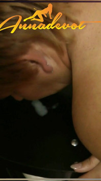 He Jerks His Cock and I Suck His Cock, Then He Squirts a Big Load of Delicious Cum Onto the Table, and I Lick It up Nicely.