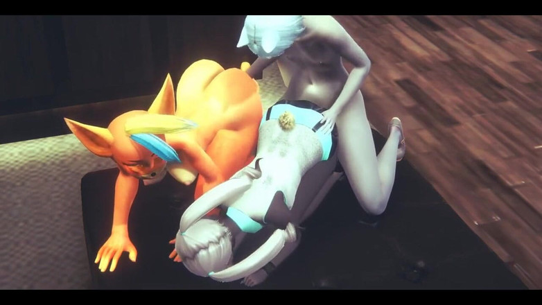 HentaiTubes: Furry Hentai - Foxy ošukaná s více výstřiky - japonská asijská Manga...