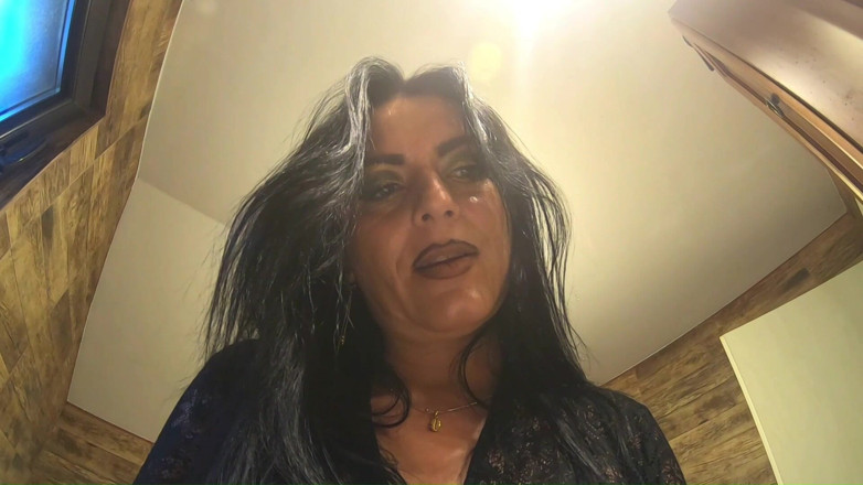 MilfyCalla: Bathroom Toilet Fetish. Lace Robe Dirty Talk and Shiny Dress...