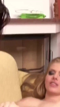 Brunette babe with perfect body gets her wet pussy licked and fingered