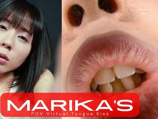 Japan Fetish Fusion: Virtuální polibek jazykem s Marikou Naruse