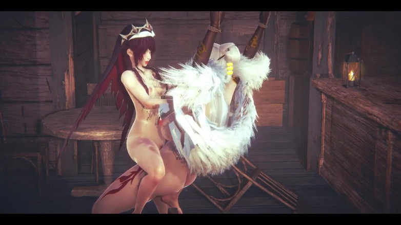 HentaiTubes: 原神 Hentai - ニン光扶他 ロザリアとの酒場でのセックス - 日本のアジア漫画アニメ映画 ゲームポルノ