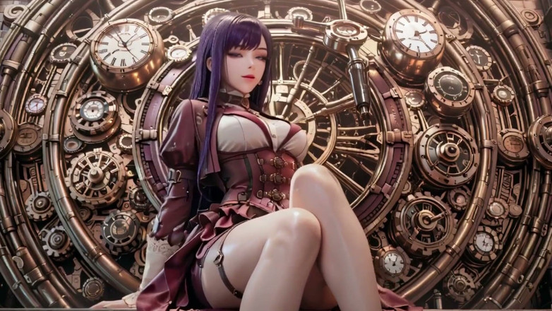 Seraphina Vale: Purple Hairs in a Steam Fantasy!