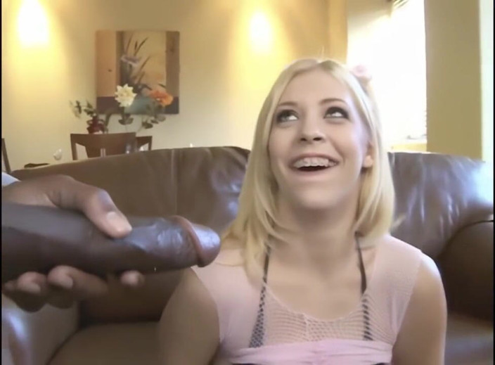 Black Monstercock Force: Petite 18yo Blonde Destroyed by Massive BBC Monstercock