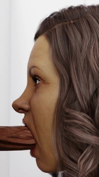 Zralá milfka kouří u gloryhole v koupelně