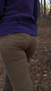 PAWG MILF in Tight Jeans Walking Ass Fetish Visible Panty Line