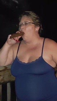 Huge Cigar Smoking