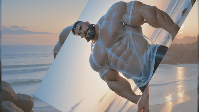 LustMen: Rockstar fusto stuzzica da solo le palle e l'asta con...
