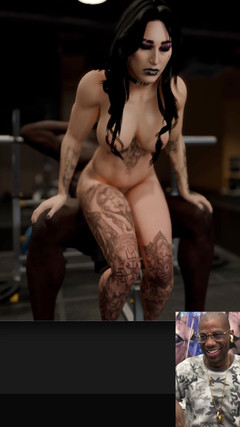 Good news media: Gotická dívka poprvé jezdí na velkém černém péru v tělocvičně