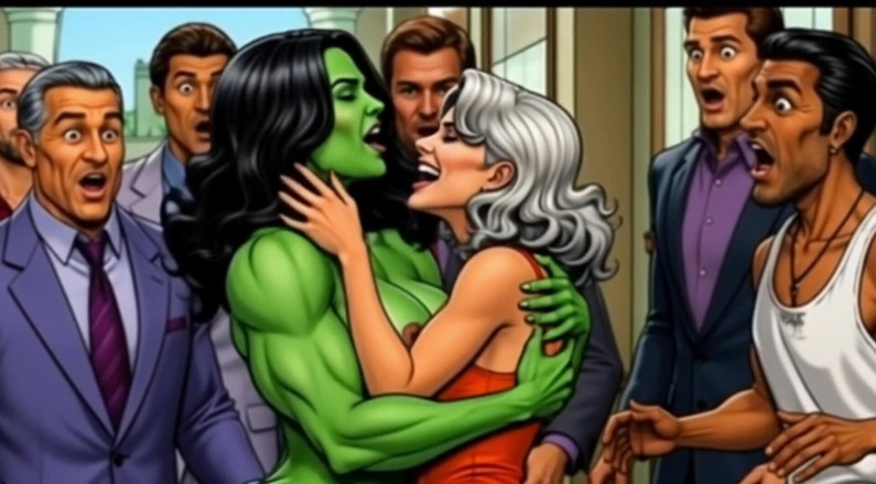 Octopussy Lovers Club: She-hulk Khỏa Thân Nơi Công Cộng Dâm Đãng. Phim Hoạt Hình