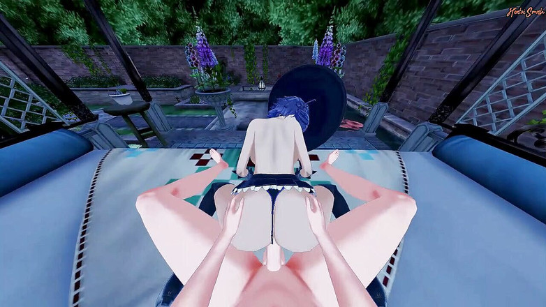 Hentai_Smash: Blair tittenfick fickt dich, bevor du doggystyle von deinem POV-Seelenesser...