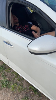Jerking My Huge Cock Inside the Car