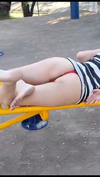 Wife Shows off in Public at the Park!