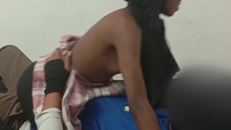 Petite Erotic Africa: After Lessons Skinny Ebony Teen Fucking on My Bed