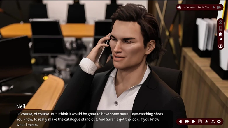 Johannes Gaming: Gairah 11 neil bisikan ngentot abigail di kantornya