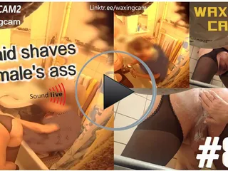 WaxingCam: #87 Maid Shaves a Male's Ass