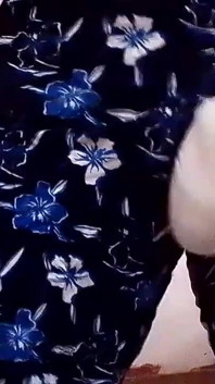 Striking Sisna While Wearing Her Stepsister's Floral Pants and White Panties