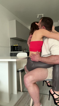I Ripped Her Leather Legging to Fuck Her and Cum on It Part 1