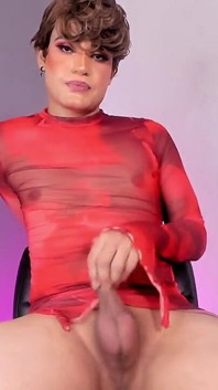 Cute Sissy Femboy Twink Touches Inviting Your Tongue