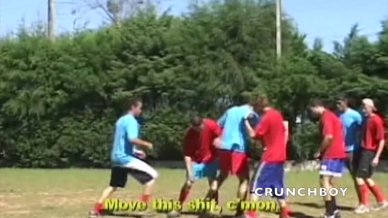 Slut twink used bareback by XXL cock: Two young footballers fucking bareback