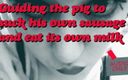 Camp Sissy Boi: Управляя свиньей, чтобы сосать свою собственную колбасу и ест ее собственное молоко