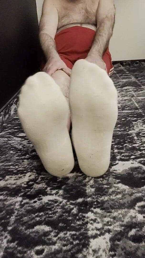 Coach Karl's Feet in His White Socks [8893] (Coach Karl dude lodge)