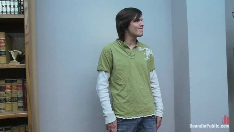 Bound in public: Shaved and Fucked in a Busy Barbershop