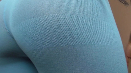 Solo Austria: Ebony Barbie Estrella`s Nylon Ass Play. Facesitting POV!