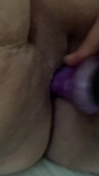 Bbwbootyful bušení mé kundičky 12 palcovým krémem didlo