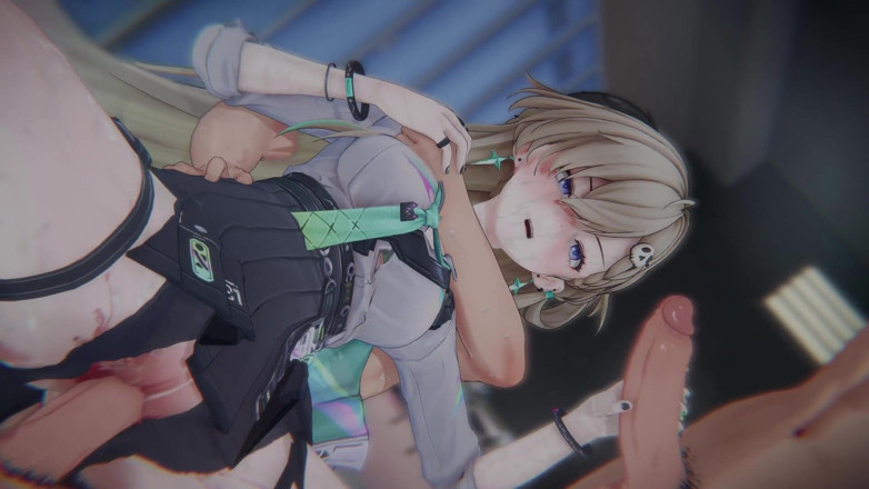 Tomu aisuman: Lynae's Academy Scandal: svázaná cowgirl, sendvič DP, honění a těhotná