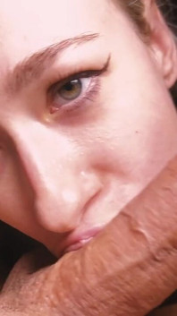 Beautiful Polish Model Enjoying Fat Cock in Her Mouth