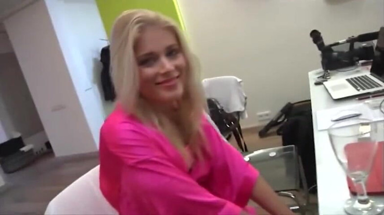 Muschi movie official: Sexy blonde pussy fucking big dick sucking threesome cum in...