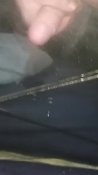 My cum on mirror