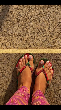 Fresh White Pedicure Available for Customs and Video Chat