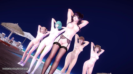 3D-Hentai Games: [MMD] 2 tarian telanjang seksi marie rose tamaki misaki kasumi nyotengu...