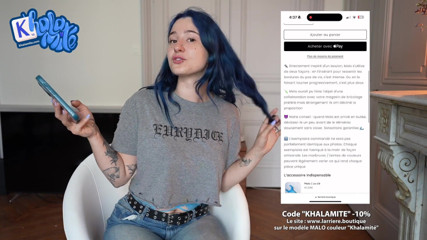 Khalamite: Büyük bir dildo varken erkeğe gerek yok - Fransız alt kıllı...