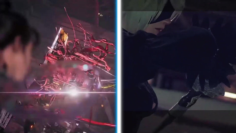 PixelAftDark: Eve vs 2b hmv - Semperleaf (तारकीय ब्लेड और nier Automata एनीमेशन)