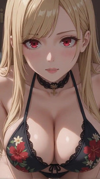火辣大奶子比基尼金发女郎