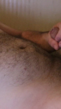 Hairy Gay Masturbating Uncut Cock