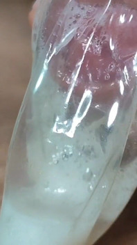 Big Cumshot in a Used Condom!!!