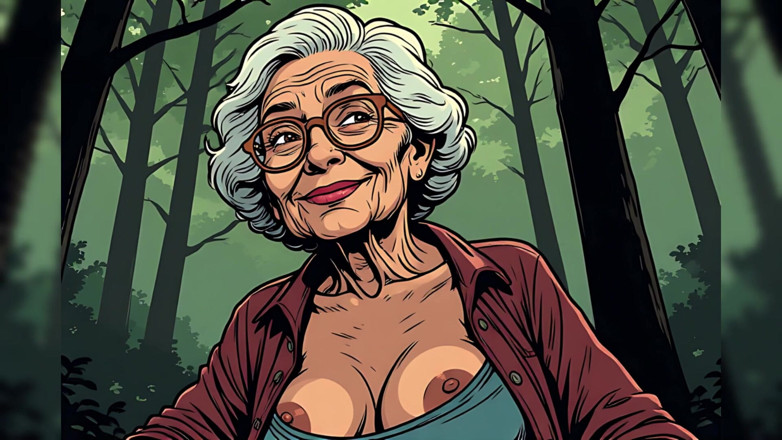 AI Porn: Topless Cartoon Grannies