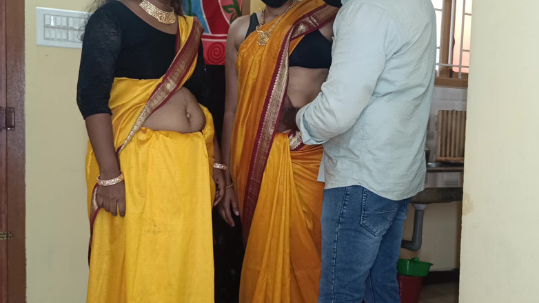 Pushpa porn: Hot Threesome
