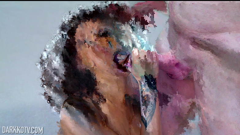 DarkkoTV: Frecklemonade Deepthroat Sloppy BJ Featuring Jonni Darkko
