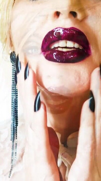 Wet Lipstick Kisses