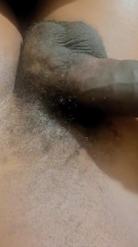 Waking up From a Morning Boner Baby Oil My Fat Black Dick