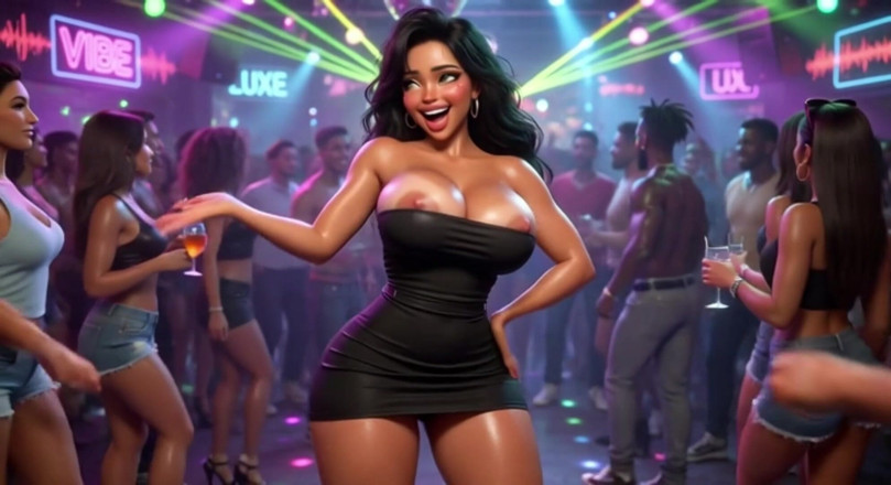 My night collection: Wanita cantik menikmati malam yang seru di klub yang seru...