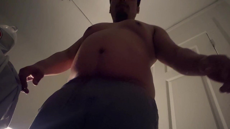 NakyJoss: Chubby Muscle Ball Belly Blows up