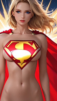 Tayangan slaid resolusi tinggi resolusi tinggi superheroine Starburst starburst bogel